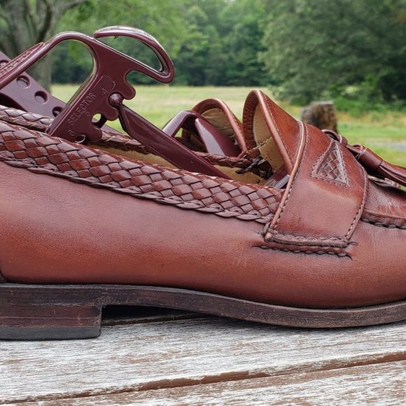 Allen Edmonds Maxfield Brown Loafers Shoes 9.5 main image 4